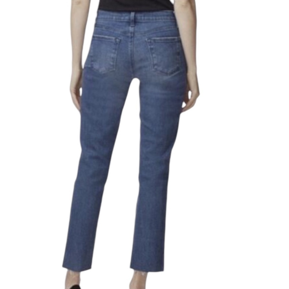 J Brand Midrise Cropped Straight Jeans in Athens Wash Size 31